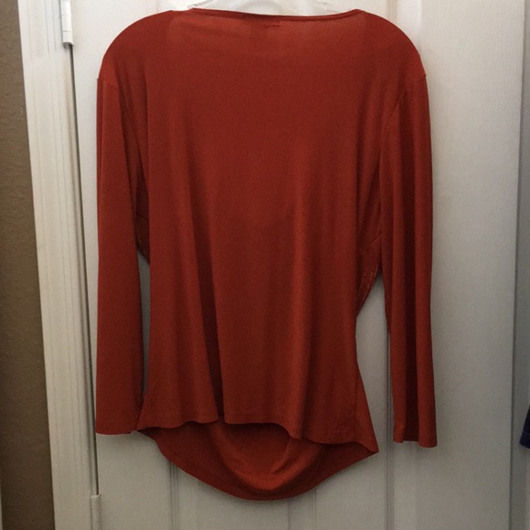 FINAL MARKDOWN Ladies’ Bleeker & McDougal Draped Front LS Top (L) - Picture 10 of 10